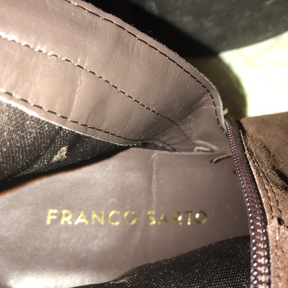 FRANCO SARTO Brown Suede Knee High Boot, 6 - Picture 7 of 8